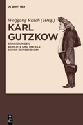 Cover: Karl Gutzkow - De Gruyter
