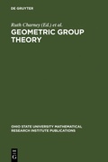 Cover: Geometric Group Theory - De Gruyter