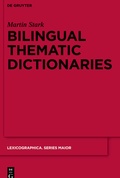 Cover: Bilingual Thematic Dictionaries - De Gruyter