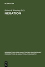Cover: Negation - De Gruyter