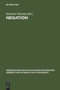 Cover: Negation - De Gruyter