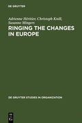 Cover: Ringing the Changes in Europe - De Gruyter