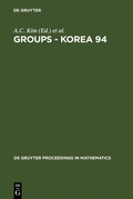 Cover: Groups - Korea 94 - De Gruyter