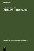 Cover: Groups - Korea 94 - De Gruyter