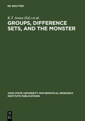 Cover: Groups, Difference Sets, and the Monster - De Gruyter