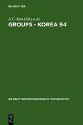 Cover: Groups - Korea 94 - De Gruyter