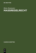 Cover: Ma&szlig;regelrecht - De Gruyter