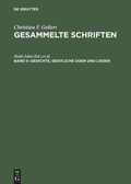Cover: Gedichte, Geistliche Oden und Lieder - De Gruyter