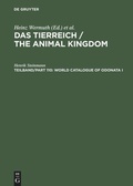 Cover: World Catalogue of Odonata I - De Gruyter