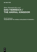 Cover: Das Tierreich / The Animal Kingdom / World Catalogue of Odonata I - De Gruyter