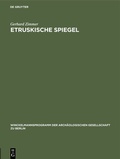 Cover: Etruskische Spiegel - De Gruyter