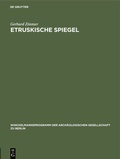 Cover: Etruskische Spiegel - De Gruyter
