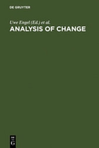 Enlarge image Cover: Analysis of Change - De Gruyter