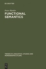 Cover: Functional Semantics - De Gruyter Mouton