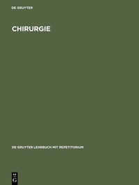 Enlarge image Cover: Chirurgie - De Gruyter