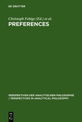 Cover: Preferences - De Gruyter
