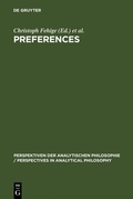 Cover: Preferences - De Gruyter