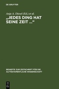 Cover: "Jedes Ding hat seine Zeit ..." - De Gruyter