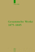 Cover: Gesammelte Werke 1875-1885 - De Gruyter