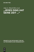 Cover: "Jedes Ding hat seine Zeit ..." - De Gruyter