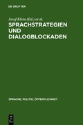 Cover: Sprachstrategien und Dialogblockaden - De Gruyter