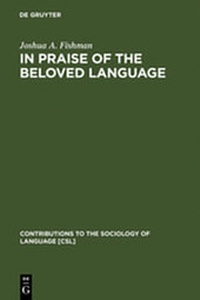 Enlarge image Cover: In Praise of the Beloved Language - De Gruyter Mouton