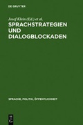 Cover: Sprachstrategien und Dialogblockaden - De Gruyter
