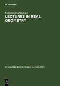 Cover: Lectures in Real Geometry - De Gruyter