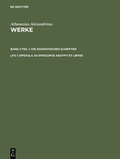 Cover: Epistula ad episcopos Aegypti et Libyae - De Gruyter