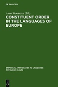 Cover: Eurotyp / Constituent Order in the Languages of Europe - De Gruyter Mouton