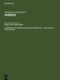 Cover: De decretis Nicaenae synodi 40,24 - Apologia de fuga sua 18,3 - De Gruyter