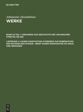 Cover: Kaiser Konstantins Schreiben zur Einberufung der nic&auml;nischen Synode - Brief Kaiser Konstantins an Arius und Genossen - De Gruyter
