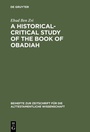Cover: A Historical-Critical Study of the Book of Obadiah - De Gruyter