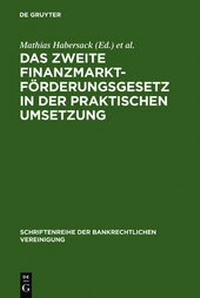 Abbildung von: Das Zweite Finanzmarktförderungsgesetz in der praktischen Umsetzung - De Gruyter