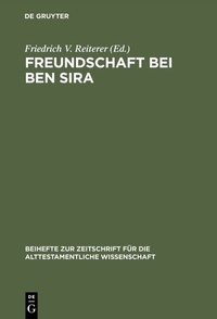 Enlarge image Cover: Freundschaft bei Ben Sira - De Gruyter