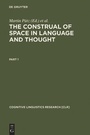 Cover: The Construal of Space in Language and Thought - De Gruyter Mouton