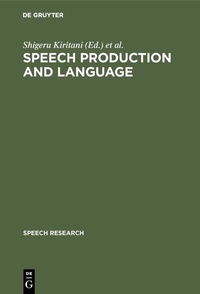 Abbildung von: Speech Production and Language - De Gruyter Mouton