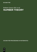 Cover: Number Theory - De Gruyter