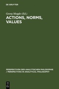 Cover: Actions, Norms, Values - De Gruyter