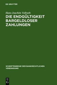 Abbildung von: Die Endgültigkeit bargeldloser Zahlungen - De Gruyter