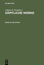 Cover: Nachtrag - De Gruyter