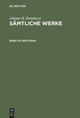 Cover: Nachtrag - De Gruyter