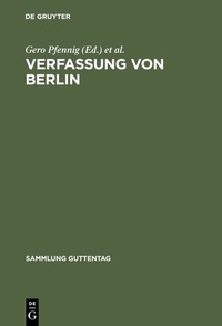 Abbildung von: Verfassung von Berlin - De Gruyter