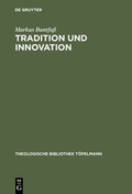 Cover: Tradition und Innovation - De Gruyter