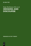 Cover: Hedging and Discourse - De Gruyter
