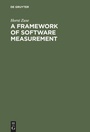 Cover: A Framework of Software Measurement - De Gruyter
