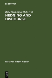 Enlarge image Cover: Hedging and Discourse - De Gruyter