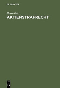 Abbildung von: Aktienstrafrecht - De Gruyter