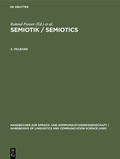 Cover: Semiotik 3.Teilband - De Gruyter Mouton