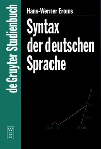 Enlarge image Cover: Syntax der deutschen Sprache - De Gruyter